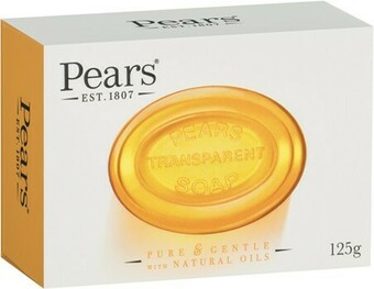 IGA Pears Pure & Gentle with Natural Oils Transparent Soap 125g offer
