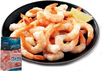 IGA Global Seafoods Premium Cooked Prawn Cutlets 500g offer