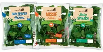 IGA Community Co Baby Spinach, Aussie Mix or Baby Spinach and Rocket 120g offer