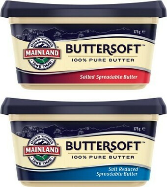 IGA Mainland Buttersoft Salted or Salt Reduced Spreadable Butter 375g offer