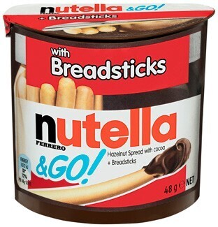 BIG W Nutella Ferrero & Go Hazelnut Spread & Breadsticks 48g offer