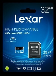 BIG W Lexar Professional 633X Class 10 SDHC Card 32GB offer