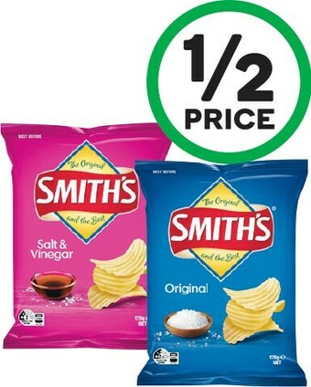 Woolworths Smith’s Crinkle Cut 150-170g offer