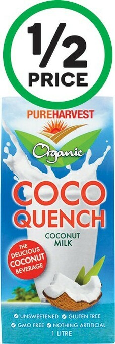 Pureharvest Coco Quench or Almond Quench 1 Litre