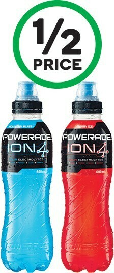 Woolworths Powerade Sports Drink 600ml offer