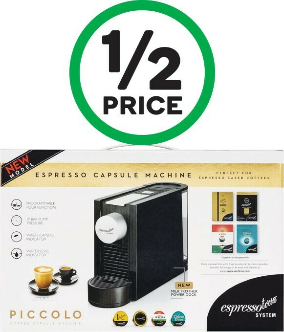 Espressotoria Piccolo Coffee Machine* offer at Woolworths