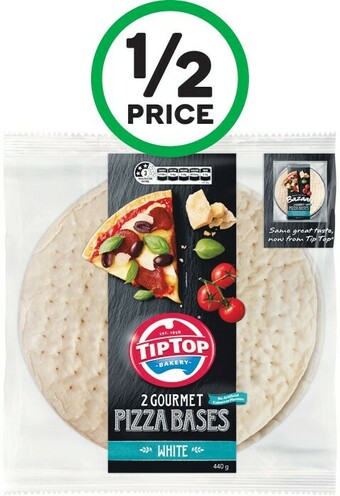 Woolworths Tip Top Pizza Bases Pk 2 offer
