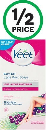 Woolworths Veet Cold Hair Removal Wax Strips Pk 40 offer