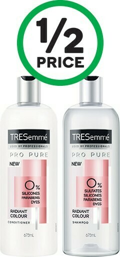 Woolworths TRESemme Shampoo or Conditioner 675ml offer