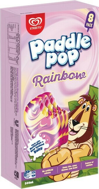 Woolworths Streets Paddle Pop 544ml Pk 8 – From the Freezer offer