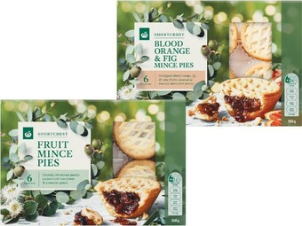 Woolworths Woolworths Fruit Mince, Summer Berry or Blood Orange & Fig Mince Pies Pk 6 offer