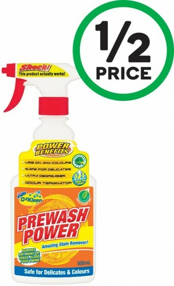 Woolworths Ozkleen Laundry Prewash Power 500ml offer