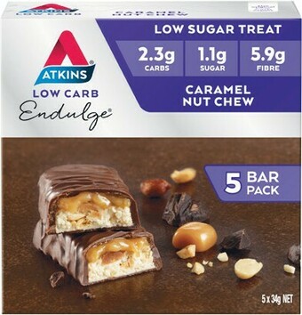 Woolworths Atkins Endulge Bar Multipack 5 x 34g# offer