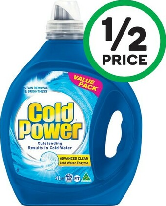 Woolworths Cold Power Advanced Clean Liquid 3.6-4 Litre or Powder 4 kg offer