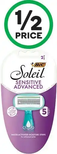 BiC Soleil Sensitive Advanced Pk 2