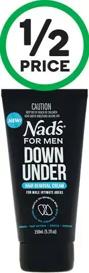 Nad’s For Men Down Under Cream 150ml
