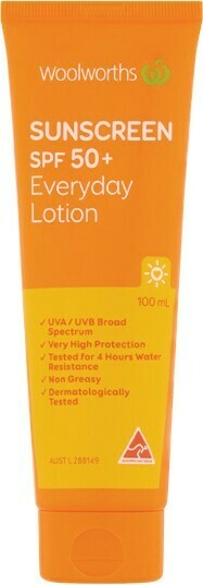 Woolworths Woolworths Sunscreen Everyday Tube SPF50+ 100ml# offer