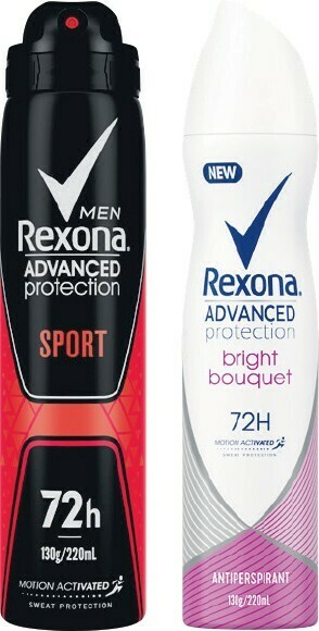 Woolworths Rexona Advanced Aerosol Deodorant 220ml offer