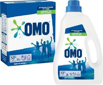 Coles Omo Laundry Powder 2kg or Liquid 2 Litre offer