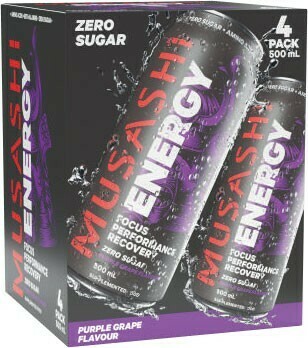 Coles Musashi Energy Drinks 4x500mL offer