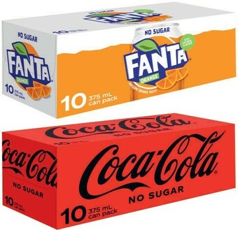 Coles Coca-Cola Soft Drink 10x375mL offer