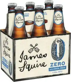 Coles James Squire Zero Alcohol 6x345mL offer