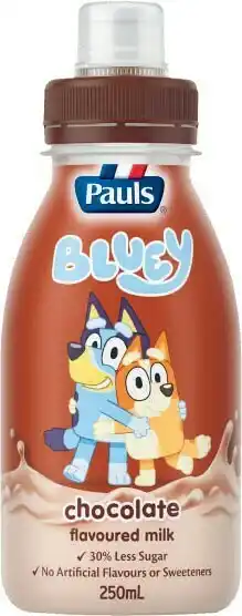 Coles Bluey’s Kids Flavoured Milk 250mL offer