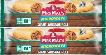 Coles Mrs Mac’s Microwave Sausage Roll 175g offer