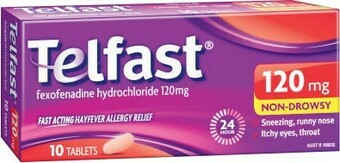 Telfast 120mg 10 Tablets^