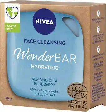 Coles Nivea Face Cleansing Wonder Bar Hydrating 75g offer