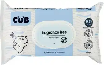 Coles Cub Baby Wipes 80 Pack offer