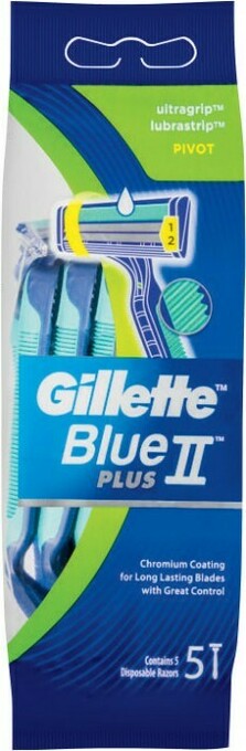 Coles Gillette Blue II Plus Pivot Disposable Razors 5 Pack offer