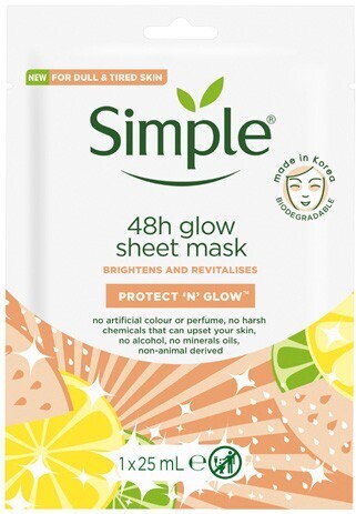 Simple Kind To Skin Radiance Boosting Sheet Mask 1 Pack 25mL