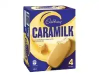 Woolworths Cadbury Caramilk Sticks 360ml Pk 4, Cadbury Bars 300ml or Sticks 360ml Pk 4 – From the Freezer offer
