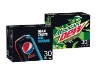 Woolworths Pepsi, Solo, Sunkist, Mountain Dew or Schweppes Lemonade Soft Drink Can Varieties 30 x 375ml offer