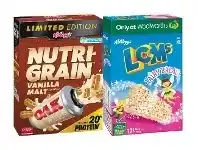 Woolworths Kellogg’s Nutri-Grain Oak Vanilla 435g or LCMs 240g Pk 12 offer