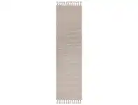 LivingStyles Goa No.01 Hand Tufted Modern Wool Runner Rug, 300x80cm, Ash offer