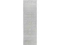 LivingStyles York Brenda Modern Runner Rug, 400x80cm, Silver offer