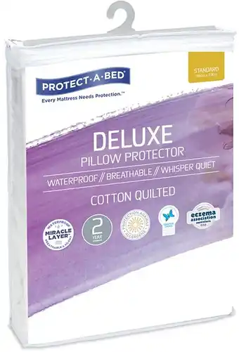 BIG W Protect-A-Bed Waterproof Cotton Quilted Pillow Protector offer