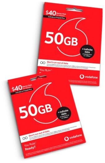 BIG W Vodafone $40 Sim Starter Pack^ offer