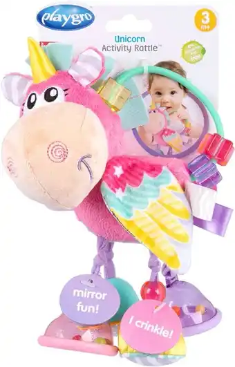 BIG W Playgro Unicorn Activity Rattle offer