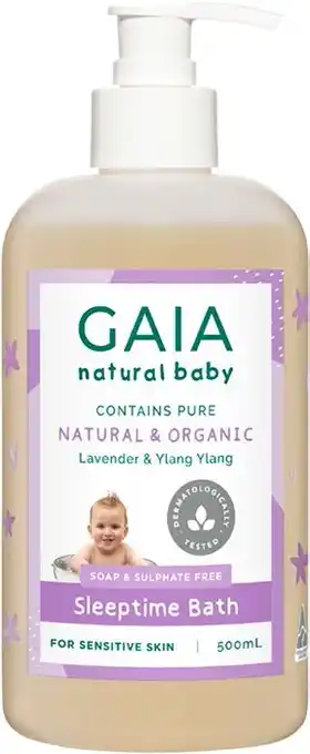 BIG W Gaia Natural Baby Sleeptime Bath 500ml offer
