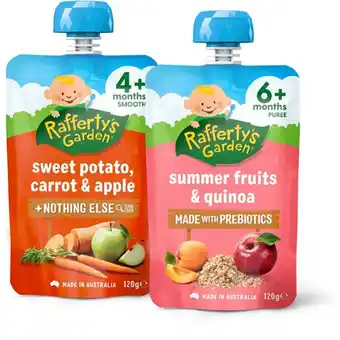 BIG W Rafferty’s Garden Baby Food Varieties 120g offer