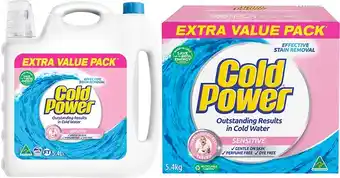 BIG W Cold Power Powder 5.4kg or Liquid 5.4-Litre offer