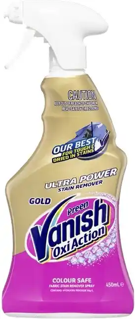 BIG W Vanish Preen Gold Pro Oxi Action Spray 450ml offer