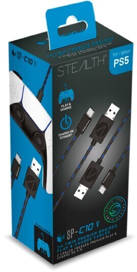 BIG W Stealth PS5 DualSense Wireless Controller Twin Play and Charge Cables offer