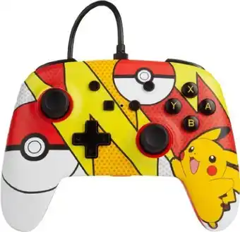 BIG W Nintendo Switch Enhanced Wired Controller* - Pokémon Enhanced Pop Art offer