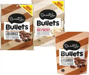 BIG W Darrell Lea Bullets and Soft Liquorice 200g-280g offer