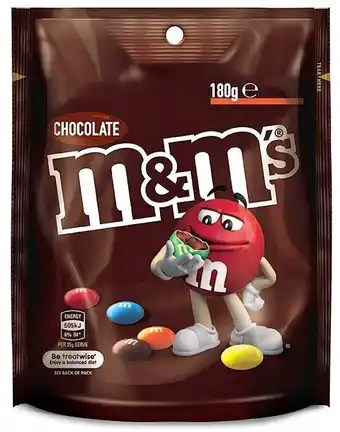 BIG W Mars Milk Chocolate M&M's 180g offer