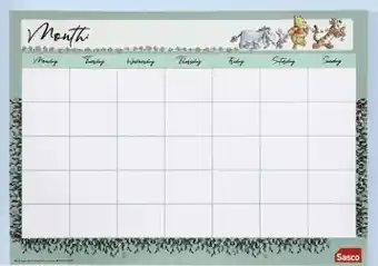 BIG W Sasco Winnie The Pooh Desk Planner offer